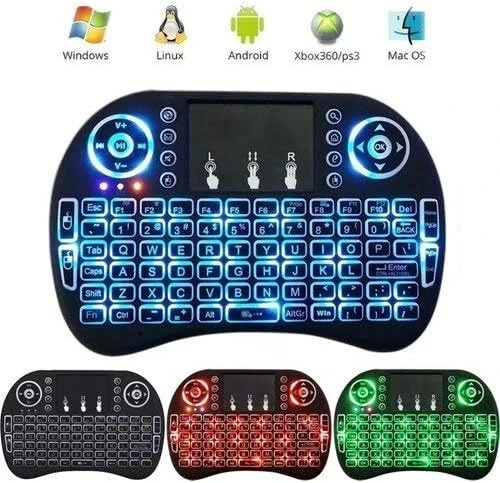 Technow Işıklı Kablosuz Mouse Özellikli Mini Türkçe Tv Uyumlu  Klavye - 3