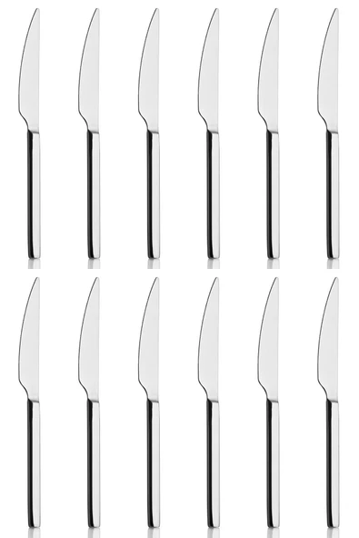 Jenisa Paslamaz Çelik Yemek Bıçağı Seti Çubuk Model 12li - Uzun Ömürlü Kullanım - 4