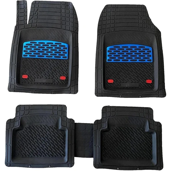 Seat İbiza HB 2014 4D HAVUZLU ÜNİVERSAL YENİ NESİL PRO PASPAS SİYAH - MAVİ - Resim 2