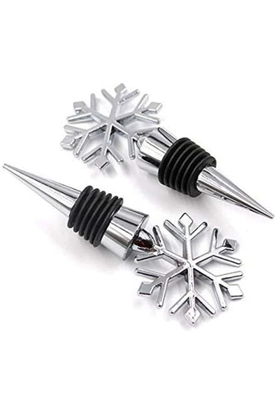 Jenisa Kar Tanesi Yeniden Kullanılabilir Dekoratif Yağ Içecek Ve Şarap Şişesi Tıpası 1 Adet