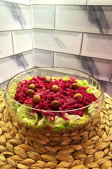 Jenisa El Yapımı Cam Büyük Salata Kasesi Linea Gövde Sunum Çanak 24x6.5 Cm - 4