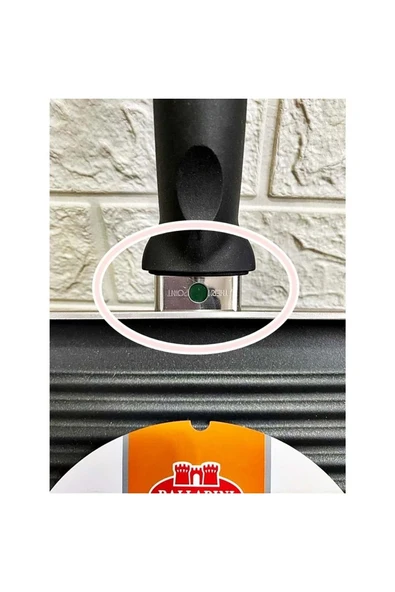 Jenisa Isı Göstergeli 27 cm Teflon Kaplama Kare Yumurta Sos Kızartma Tavası Tava - 2