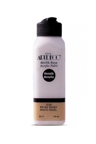 Metalik Akrilik Boya - 140ml - Beyaz Sedef - N:3720
