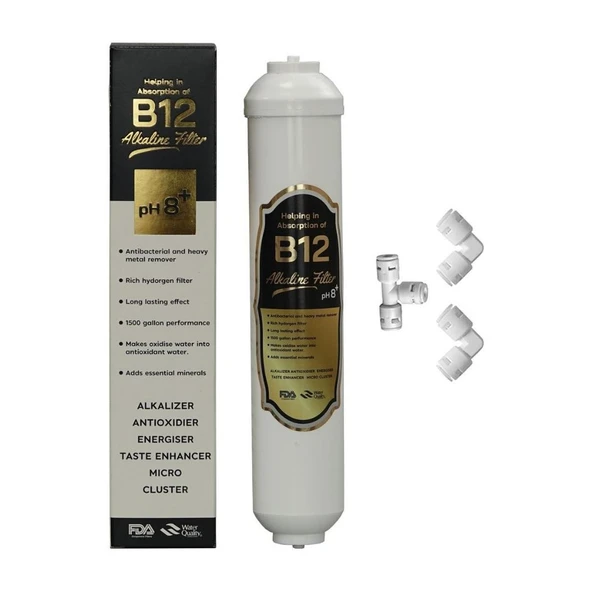 Su Arıtma Cihazı Alkali B12 Filtre Ph 8+ (Tüm Cihazlarla Uyumludur)