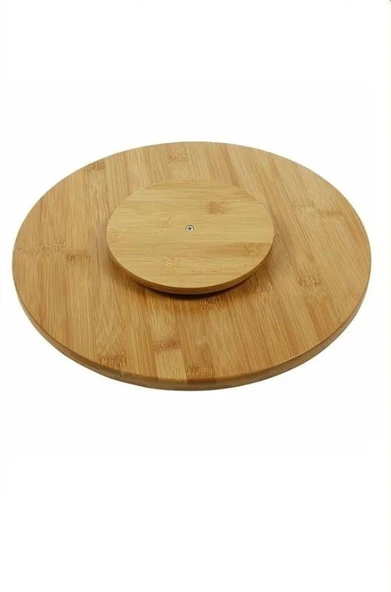 Rossel Premium 30cm Bambu Çizgi Dönerli Sunum Tahta -2341 - 3