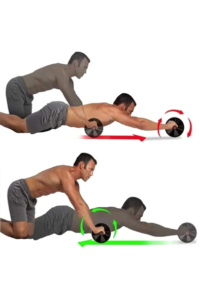 Taşınabilir  Wheel Tekerlek Spor Aleti  Vücut Geliştirme Egzersiz Aleti Mini Diz Mat Hediyeli - 3