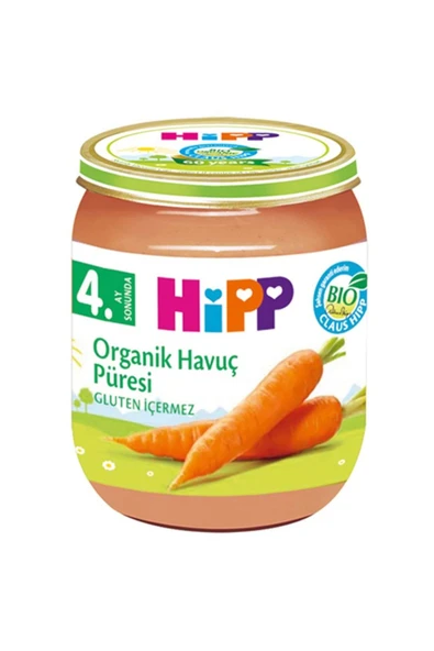 Hipp Organik Havuç Püresi 125 gr ürün görseli