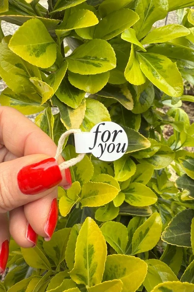 For You Model1 Beyaz İp Fitil Etiketi 100 Adet - 3