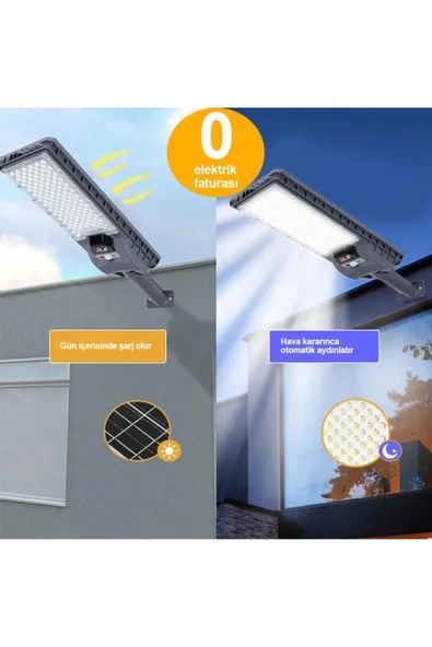 400W Güneş Enerjili Solar Bahçe Çevre Lambası D14 - 3