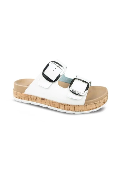 Ceyo 9960-12 Anatomik Taban Kadın Terlik Beyaz 36-40