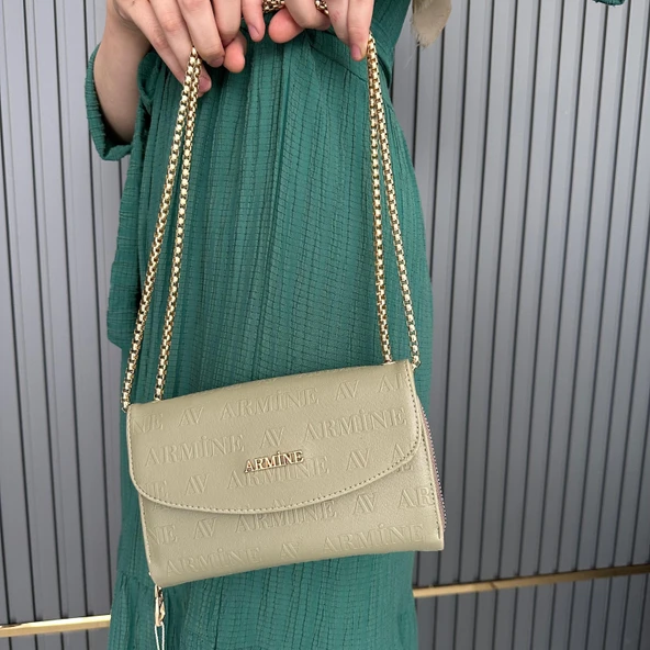 Armine Bayan Çanta Haki Lazer ARC1407 ürün görseli