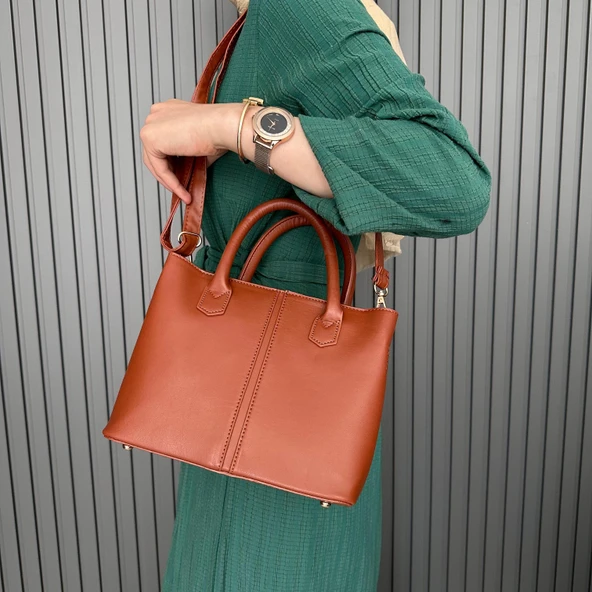 Talo Bayan Çanta Taba T300903 - Resim 2