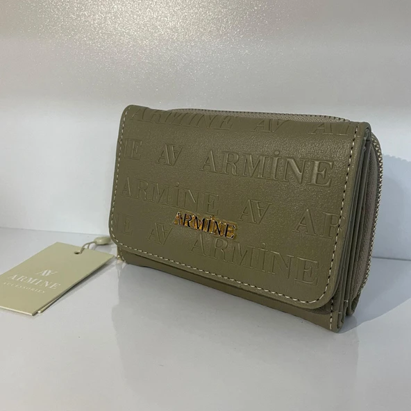 Armine Bayan Cüzdan Haki Lazer ARC1104 ürün görseli