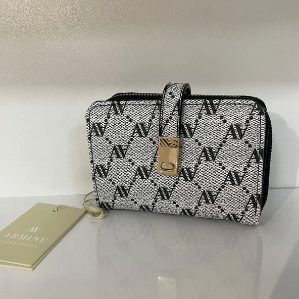 Armine Bayan Cüzdan Gri Noktalı ARC0104 ürün görseli