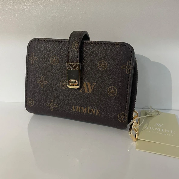 Armine Bayan Cüzdan Kahve Baskılı ARC0108