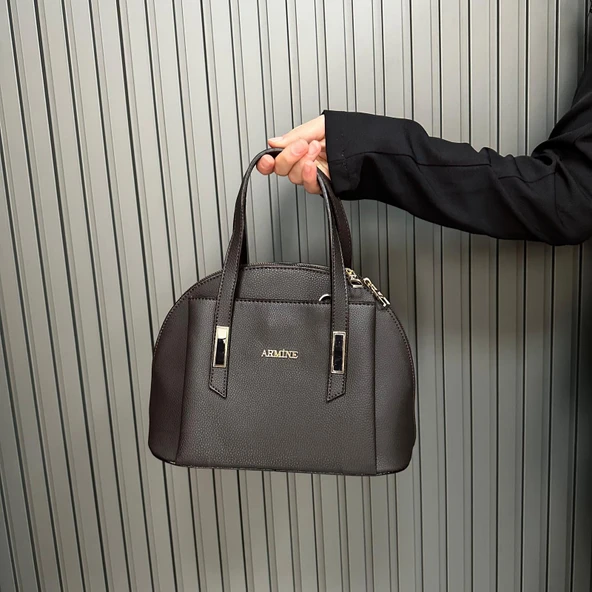 Armine Bayan Çanta Düz Kahve AR34408 - Resim 2