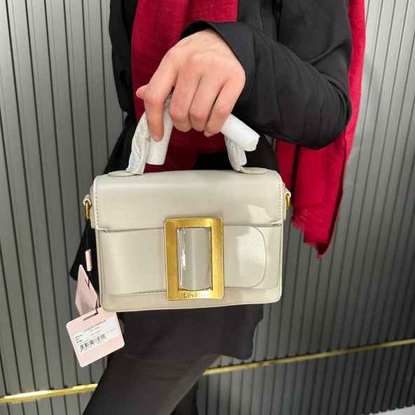 LEVİDOR Bayan Gri Çanta LVD93024503 - Resim 2