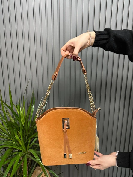 Armine Bayan Çanta Taba Süet AR10206 ürün görseli 1