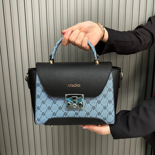 Armine Bayan Çanta Noktalı Mavi AR37804 - Resim 2