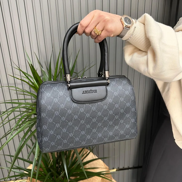 Armine Bayan Çanta Siyah Noktalı AR39601 - Resim 2