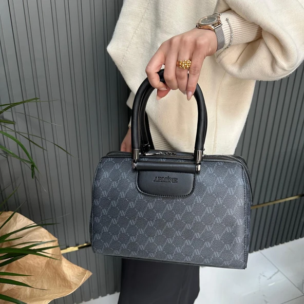 Armine Bayan Çanta Siyah Noktalı AR39601 ürün görseli