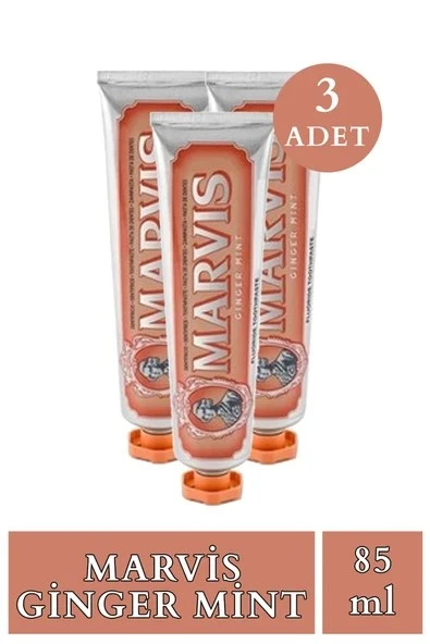 Marvis Ginger Mint Diş Macunu 85 ml 3 Adet