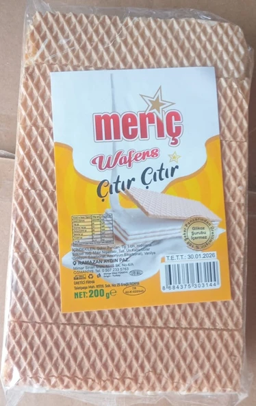MERİÇ GOFRET (El Yapımı Doğal-Glikoz ve Fruktoz içermez) 200GR - 3