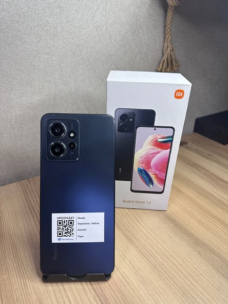 XİAOMİ NOTE 12 128GB SİYAH KUTULU ADINIZA FATURALI GARANTİLİDİR