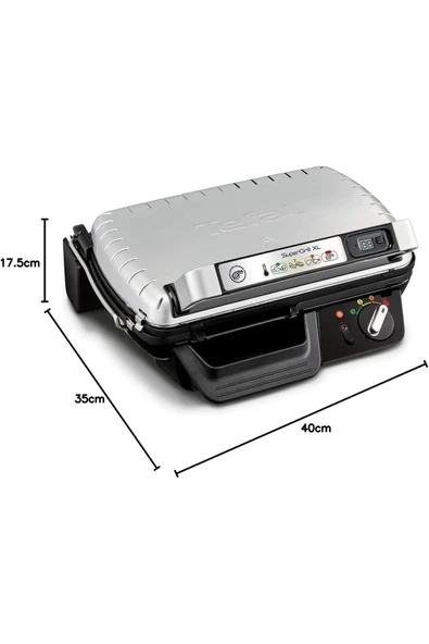 Premium Xl Döküm Izgara Ve Tost Makinesi Dijital Zamanlayıcı Ayarlanabilir Termostat 2400w - 2