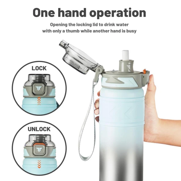 Vagon Life Tkk Termos Çelik 500 ML T2022 Mavi - 4