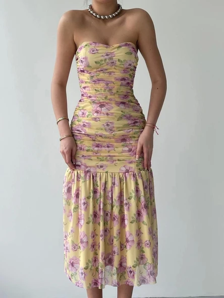 Talia Straplez Elbise
