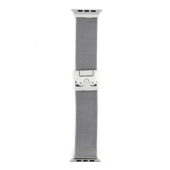 Apple Watch 7 45mm Zore KRD-25 Metal Hasır Kordon - 2