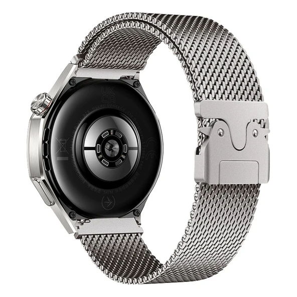 Huawei Watch GT2 46mm Zore KRD-25 Metal Hasır Kordon - 3