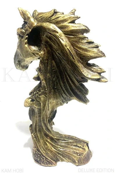 KIZILDERELİ AT FİGÜRLÜ HEYKEL 28CM - 4