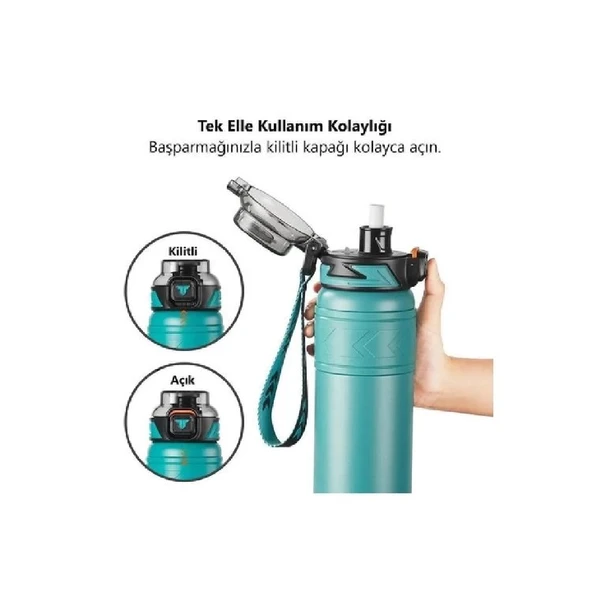 Vagon Life Tkk Termos Çelik 500 ML T2022 Yeşil - 3