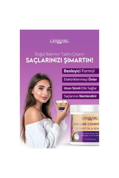 Licorael Dubai Saç Maskesi (Haır Care Condıtıoner) 200ml - 3