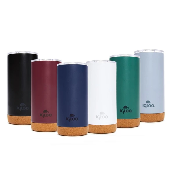 Çelik Mug Termos - Igloo - Cork - 500ml - Lacivert - 205695 - 7