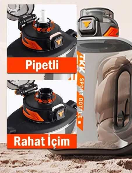 Vagon Life Tkk Tritan Sporcu Matarası T1022-1600 Ml Mor - 4