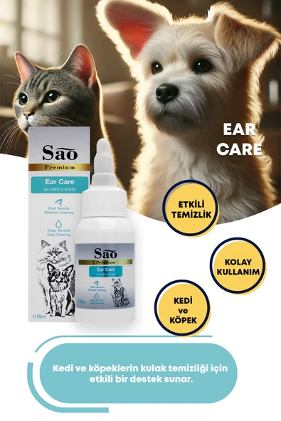 SAO Kedi ve Köpek Kulak Temizleme Losyonu 50 ML - 4