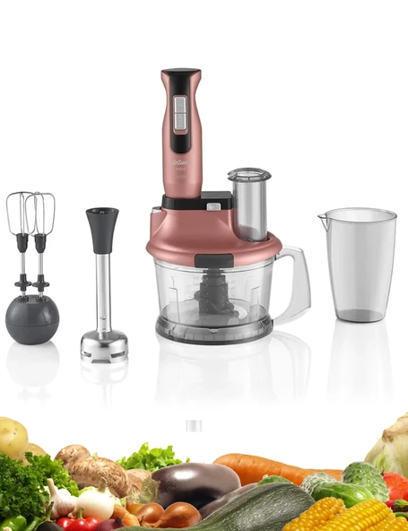 Arzum 1500W Mutfak Robotu Çırpma & Doğrama & Blender-3 YIL GARANTİ-Mutfak Tartısı Hediyeli