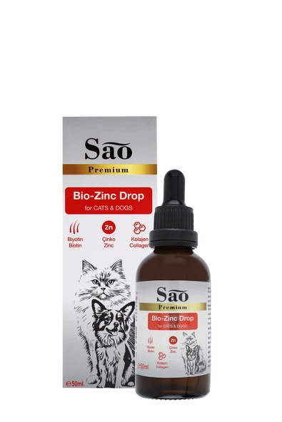 SAO Bio-Zinc Drop Tüy Sağlığı Damlası Kedi ve Köpekler için 50 ML - 2