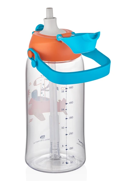 Vagon Life Uzspace Matara Tritan Pipetli 730 ML Turuncu Renk 2203 - 3