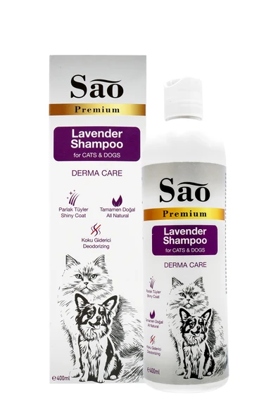 SAO Lavanta Özlü Kedi ve Köpek Şampuanı 400 ML - 2