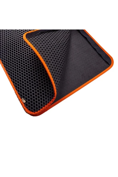 cattie Altıgen Model Kum Toplayıcı Fonksiyonel Kedi Paspası Turuncu 37x50cm - 4