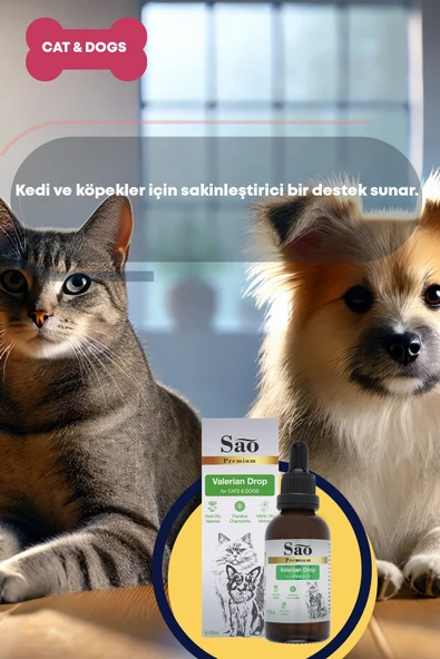 SAO Valerian Drop Kedi Ve Köpekler İçin Sakinleştirici Damla 50 ML - 3