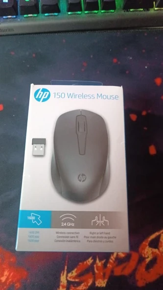 HP 150 Kablosuz Mouse - Siyah 2S9L1AA (OUTLET)