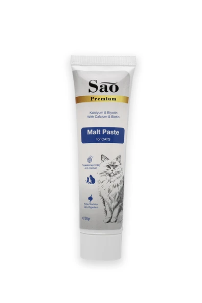 SAO Anti-Hairball Tüy Yumağı Önleyici Malt Kedi Macunu 100gr - 2