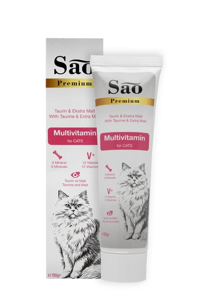 SAO Multi-Vitamin Taurinli Malt Kedi Macunu 100gr - 2