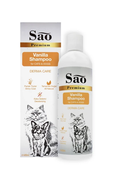 SAO Vanilya Özlü Kedi ve Köpek Şampuanı 400 ML - 2