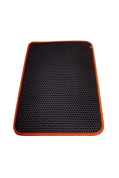 cattie Altıgen Model Kum Toplayıcı Fonksiyonel Kedi Paspası Turuncu 37x50cm - 2